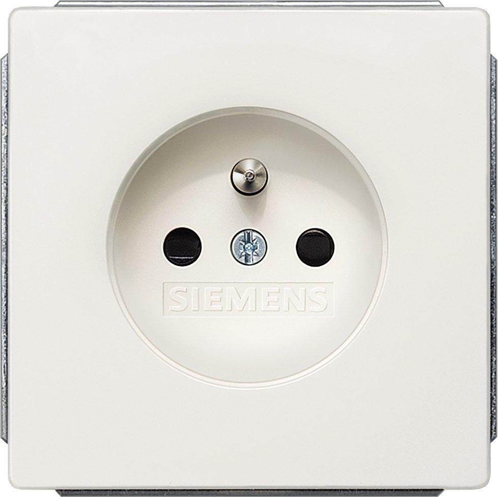 DELTA style platinmetallic Steckdose 10/16A 250V mit Mittenschutzkontakt