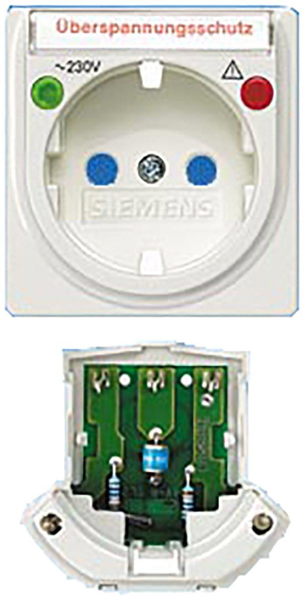 DELTA i-system titanweiß Umrüstsatz Überspannungsschutz für Schuko-Steckdosen