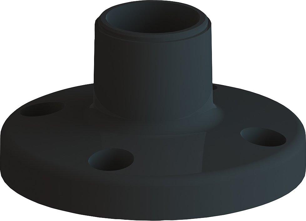 Fuß (einzeln), Kunststoff für Bodenmontage, Zub. für Signalsäulen 8WD42, D=50mm
