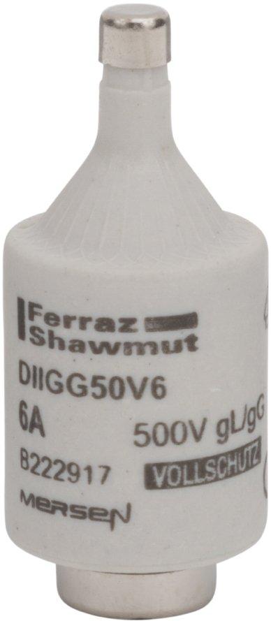 DIAZED Sicherung DII 500VAC/500VDC 6A gG grün