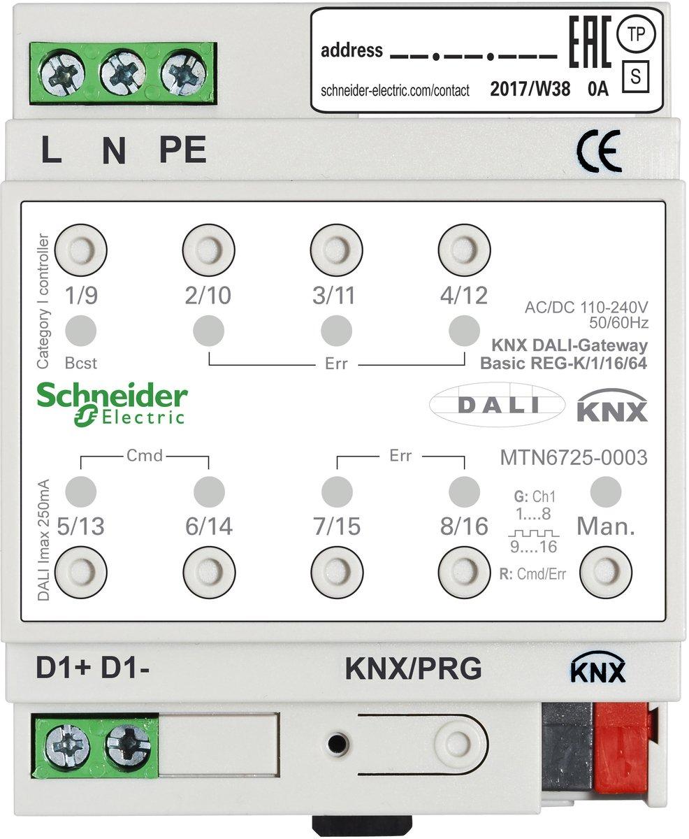 KNX DALI-Gateway Basic REG-K/1/16/64 1-Kanal