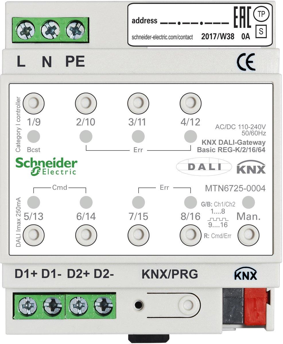 KNX DALI-Gateway Basic REG-K/2/16/64 2-Kanal