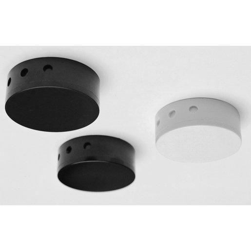 Deckenverteilerdose mit Schraubdeckel 427/520 Duroplast schwarz Ø72