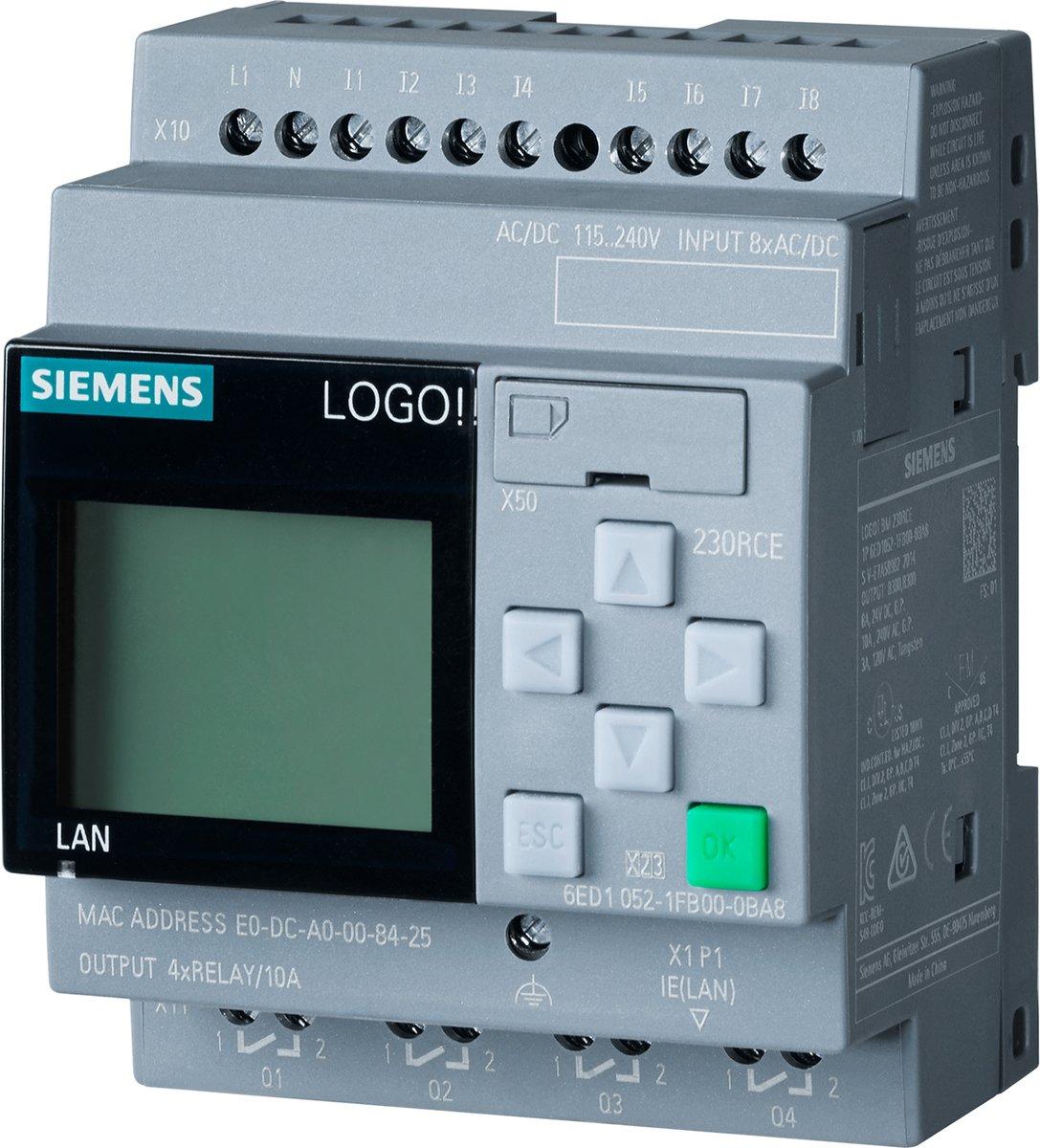 Logikmodul mit Display - SV/E/A: 115V/230V/Relais mit 8 DE/4 DA