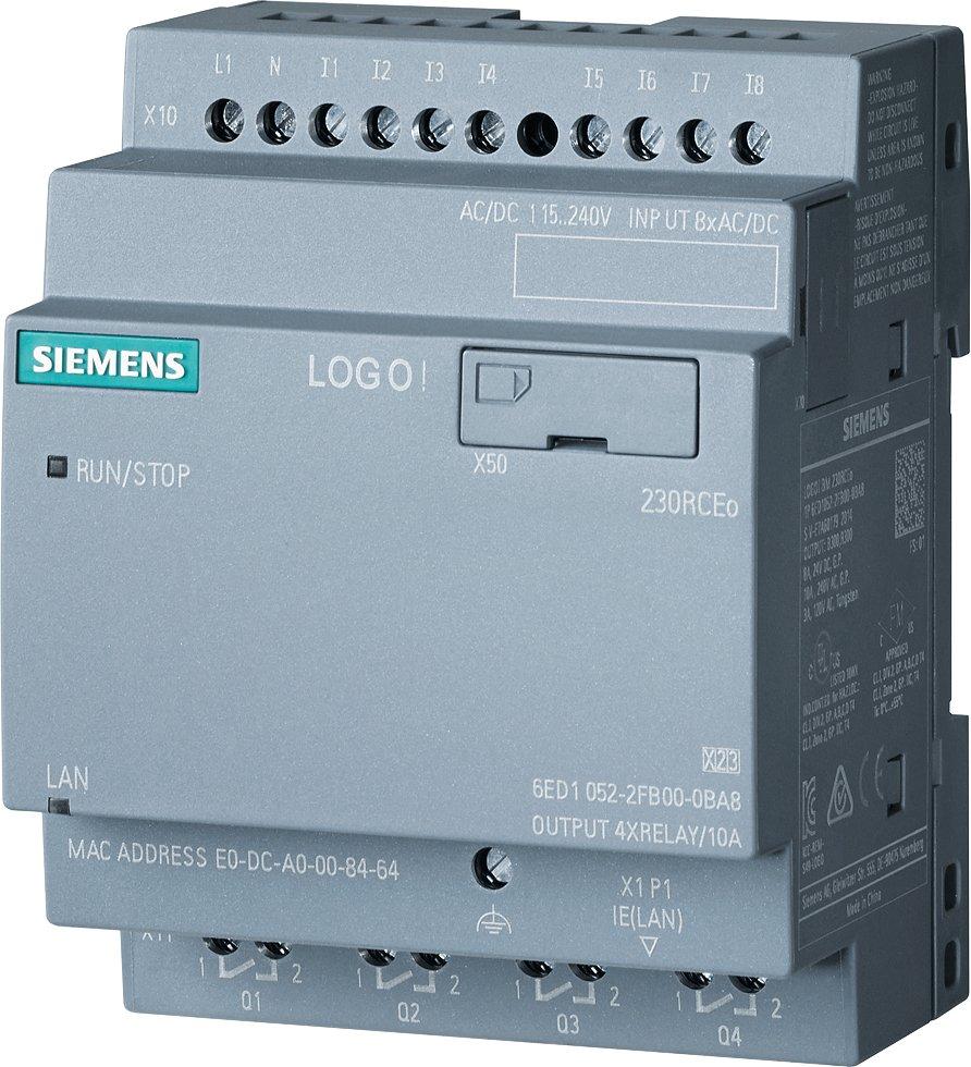 Logikmodul ohne Display SV/E/A: 115V/230V/Relais mit 8 DE / 4 DA