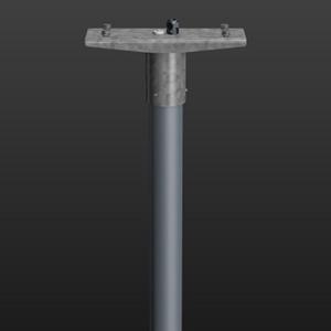 Mastaufsatz L346 f.Mast DM76mm 2-seitig