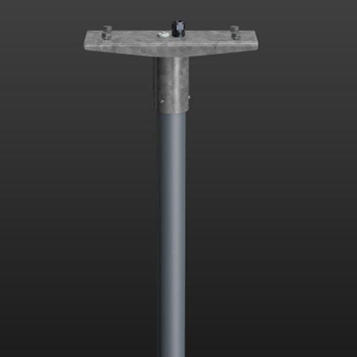 Mastaufsatz L346 f.Mast DM76mm 1-fach