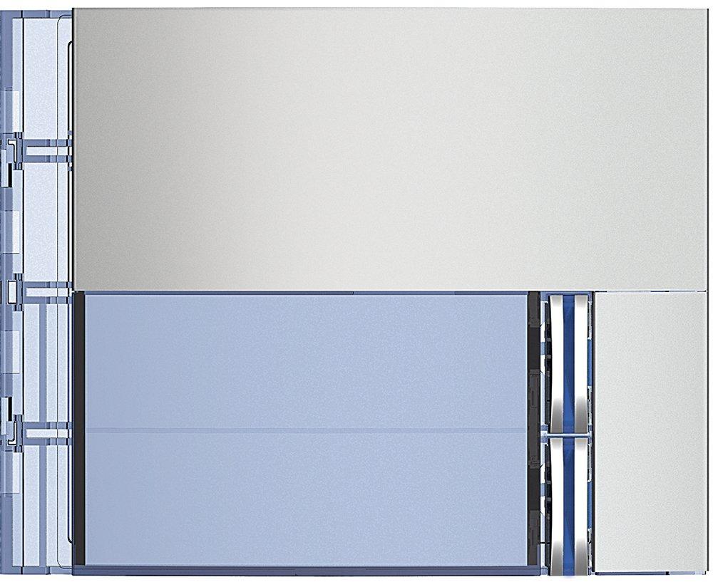 Frontblende für Ruftastmodul SFERA Aluminium mit 2 Ruftasten Allmetal
