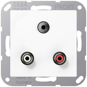 Cinch Audio und Miniklinke 3,5 mm Tragring Schraubbefestigung bruchsicher