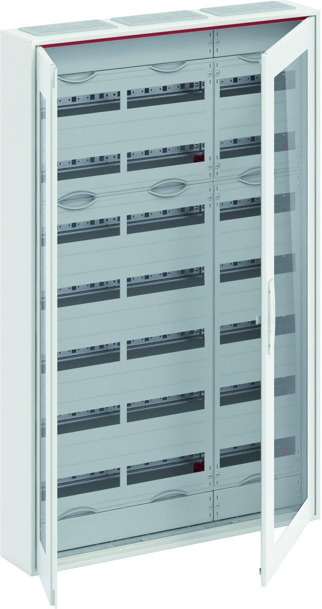 Kleinverteiler AP 3FB 8-reihig Reihenabstand 150mm transparente Tür ComfortLine