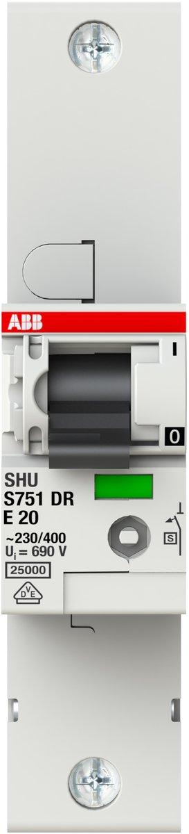 Sel. Haupt-LS 1-polig SHU E-Char. 25kA 20A S751DR-E 20