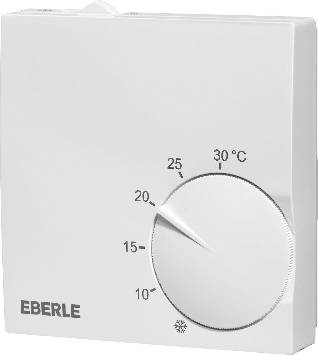 Polarweißer Raumregler 5-30 °C AC 230V 5A 1 Wechsler Schalter Heiz./Kühl.