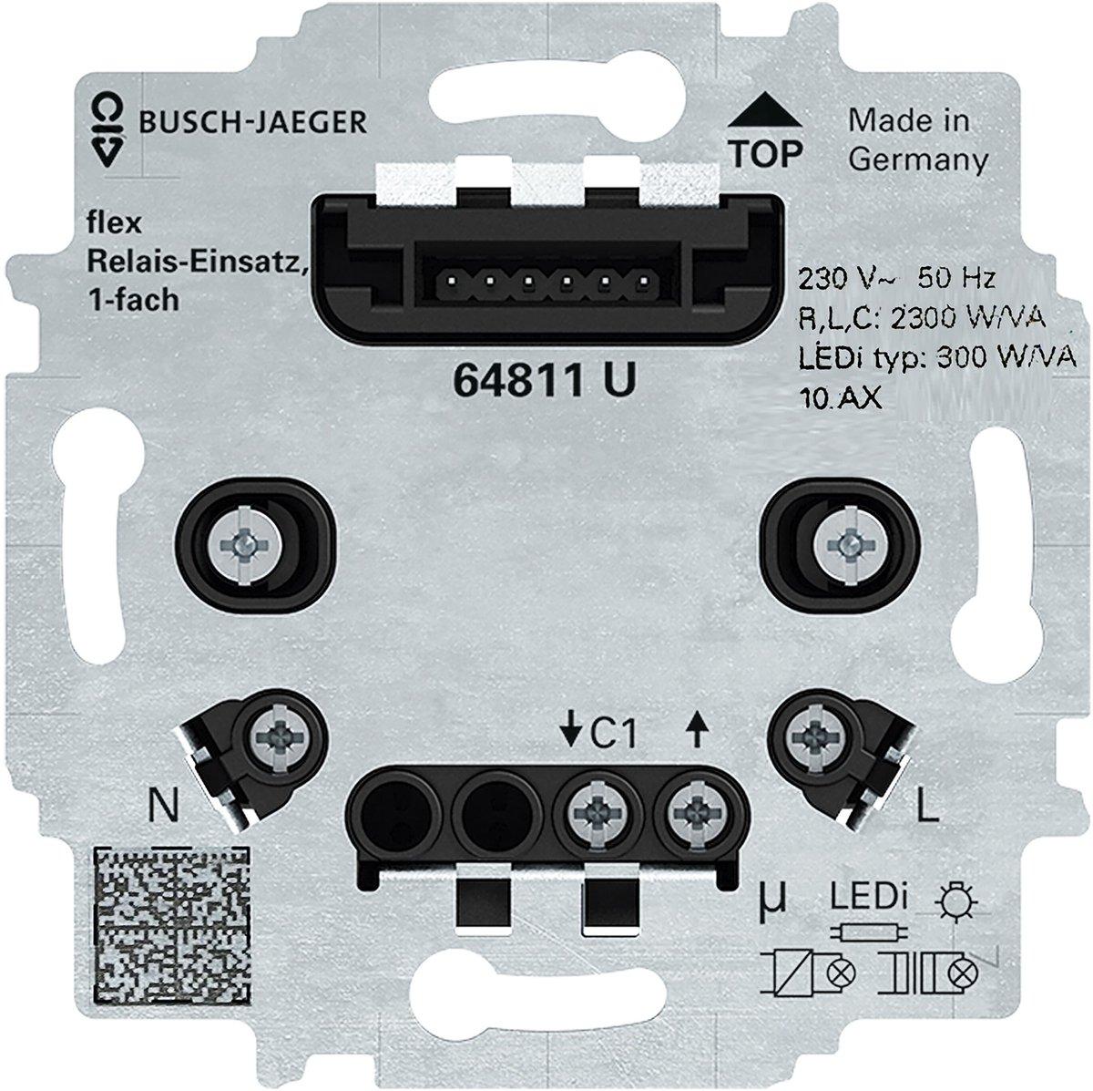 Relais-Einsatz 1-fach 230 V flexTronics / free@home