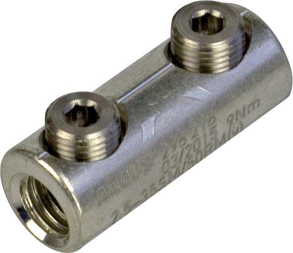 Al-Schraubverbinder verzinnt mit Trennwand mit 2 Gewindestiften Cu 2,5-35 SM / 5