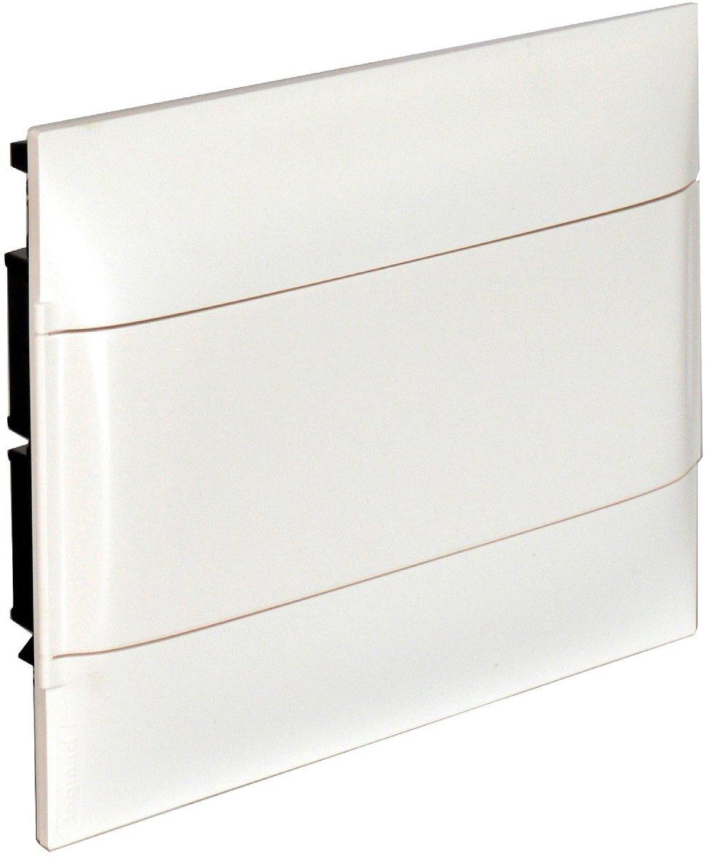 Practibox S Unterputzverteiler mit Kunstofftür weiss 1x 12 Module