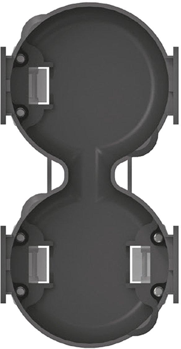 Berührungsschutzdose 2-fach, T 40mm