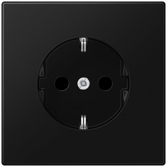 SCHUKO&nbsp;Steckdose 16 A 250 V ~ Duroplast lack. Serie LS graphitsw matt