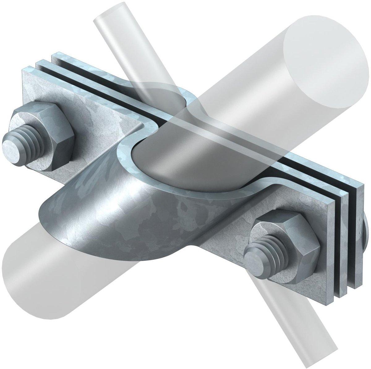 Anschlussschelle für Rund-und Flachleiter 25mm St FT
