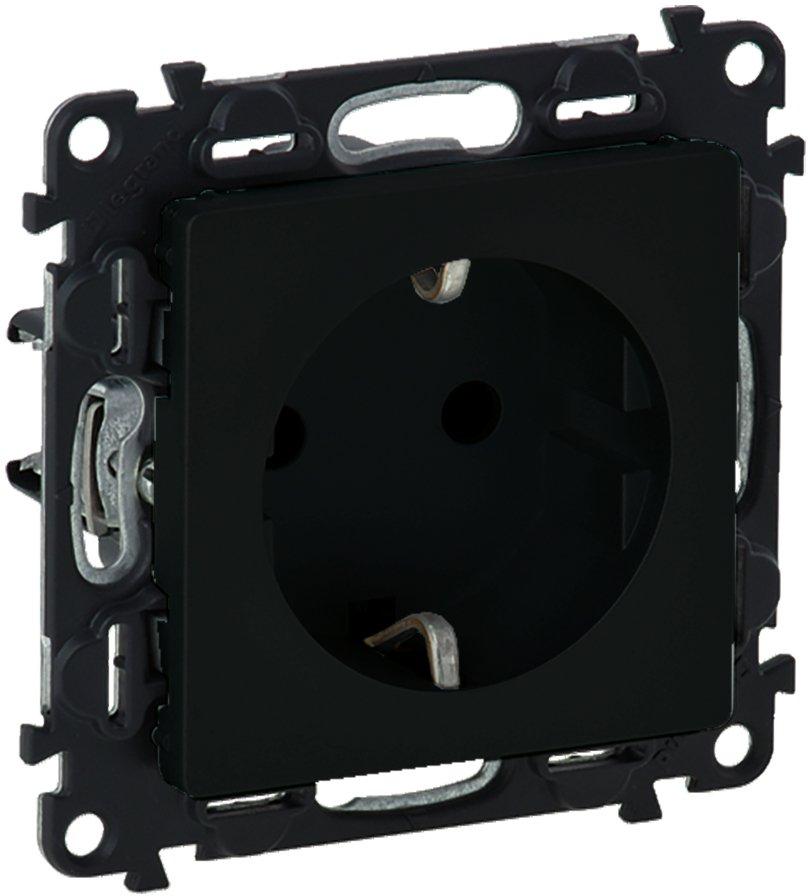 Valena Life Steckdose erhöhter Berührungsschutz Farbe: Schwarz