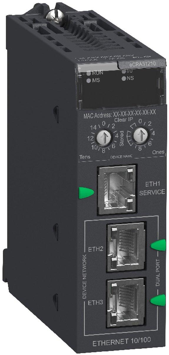 Modicon X80-EIO-Dropadatper mit Ethernet-Modulträger