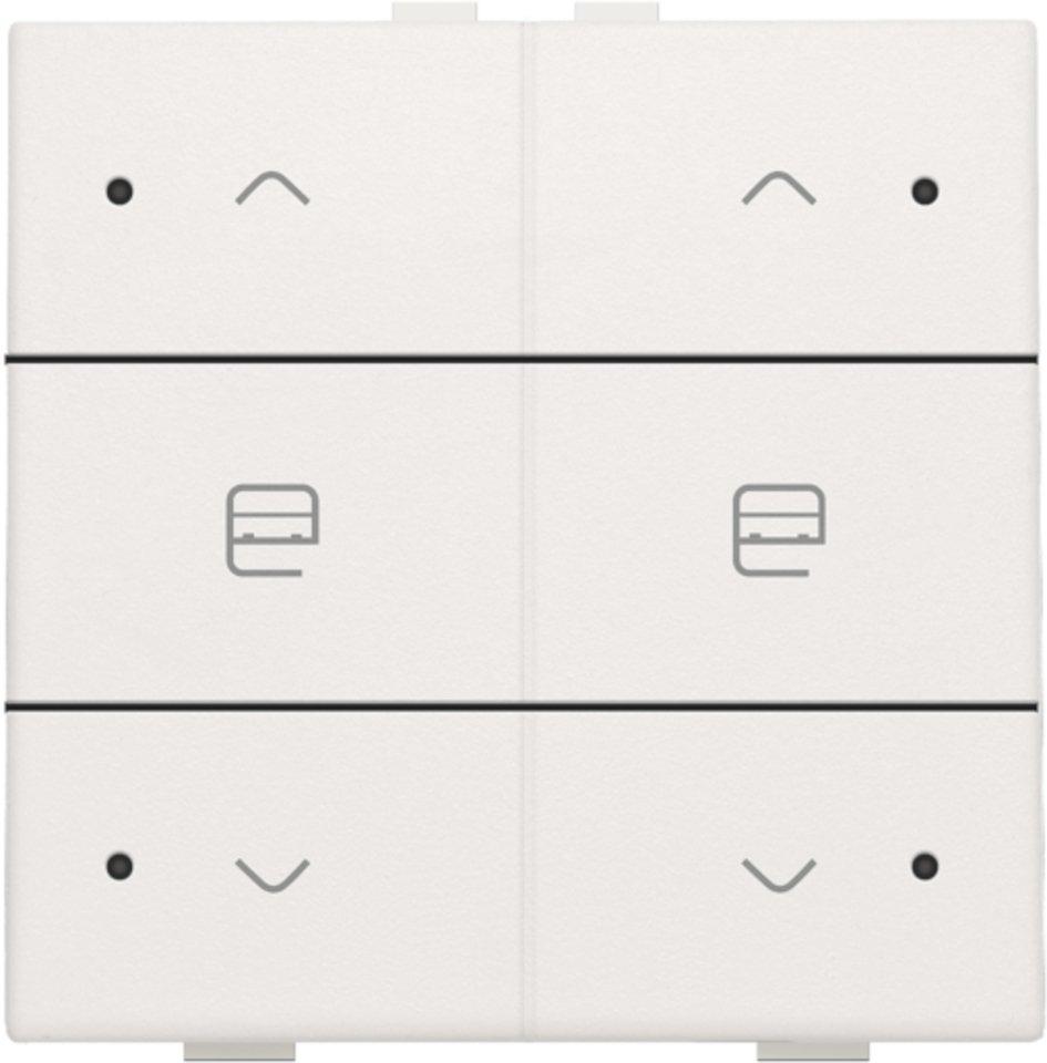 Zweifach-Taster mit LED für Niko Home Control weiß