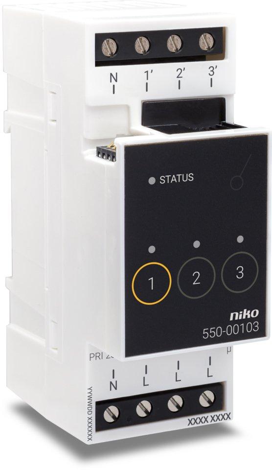 Schaltmodul für Niko Home Control für drei verschiedene Kreisläufe