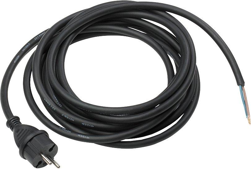 Bohrmaschinen-Leitung 5 m H07RN-F 2x1.0, schwarz