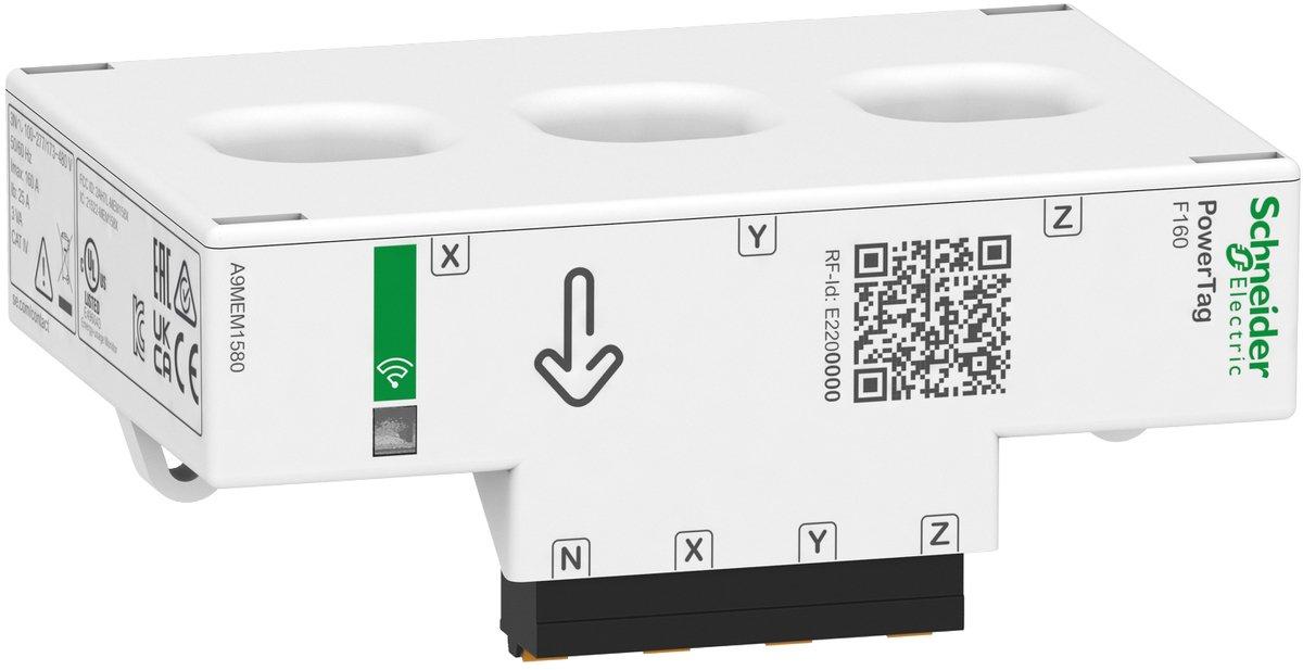 Energiezähler PowerTag Flex 160A 3P/3P+N Funk Position oben und unten