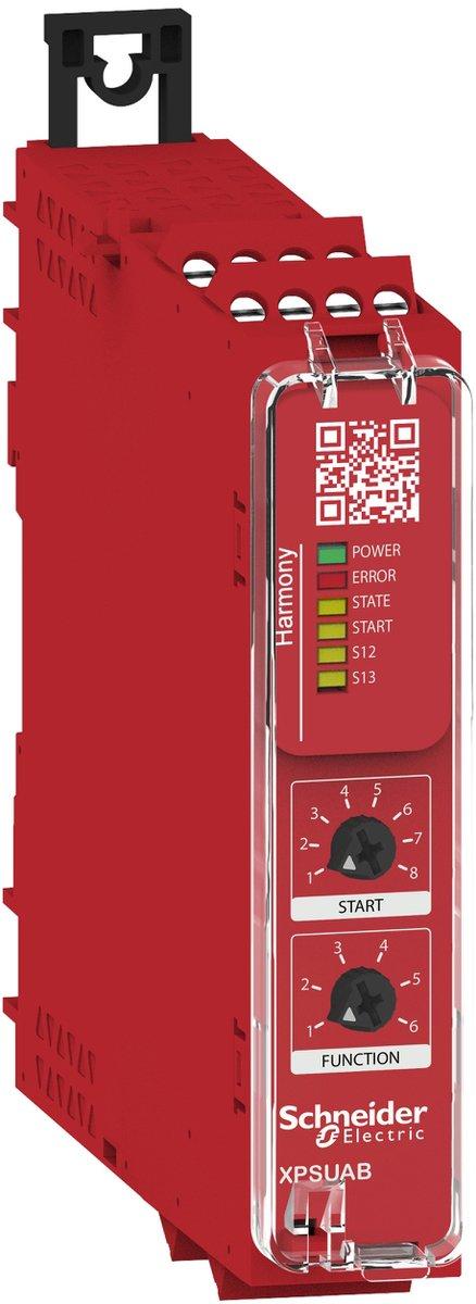 Sicherheitsrelais 6Fkt 1Kreis PLc/Kat1/SIL1 24V AC/DC Schraubanschluss