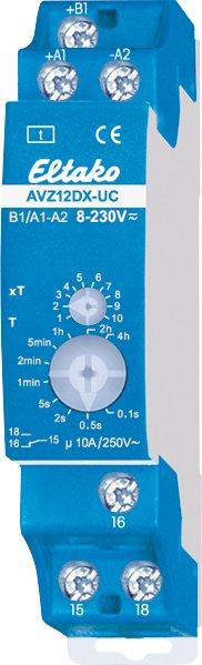 Zeitrelais AVZ12DX-UC 1 Wechsler potenzialfrei 10A/250VAC