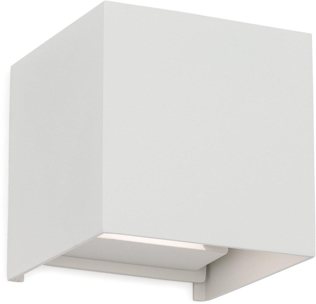 CUBE Außenleuchte 11-1192 weiß LED 2x3W 400lm 3000K IP54