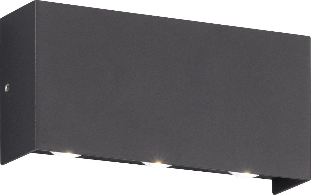 Wandleuchte Nairobi schwarz LED 6x1,5W 3000K 1000lm IP54