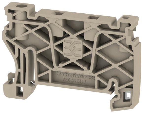 Endwinkel Wemid dunkelbeige Tragschiene: TS 35 gerastet