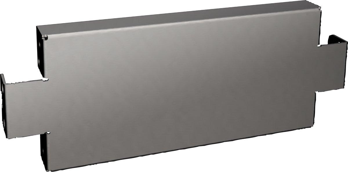 VX Sockel-Blende seitlich H: 100 mm für T: 400 mm Edelstahl