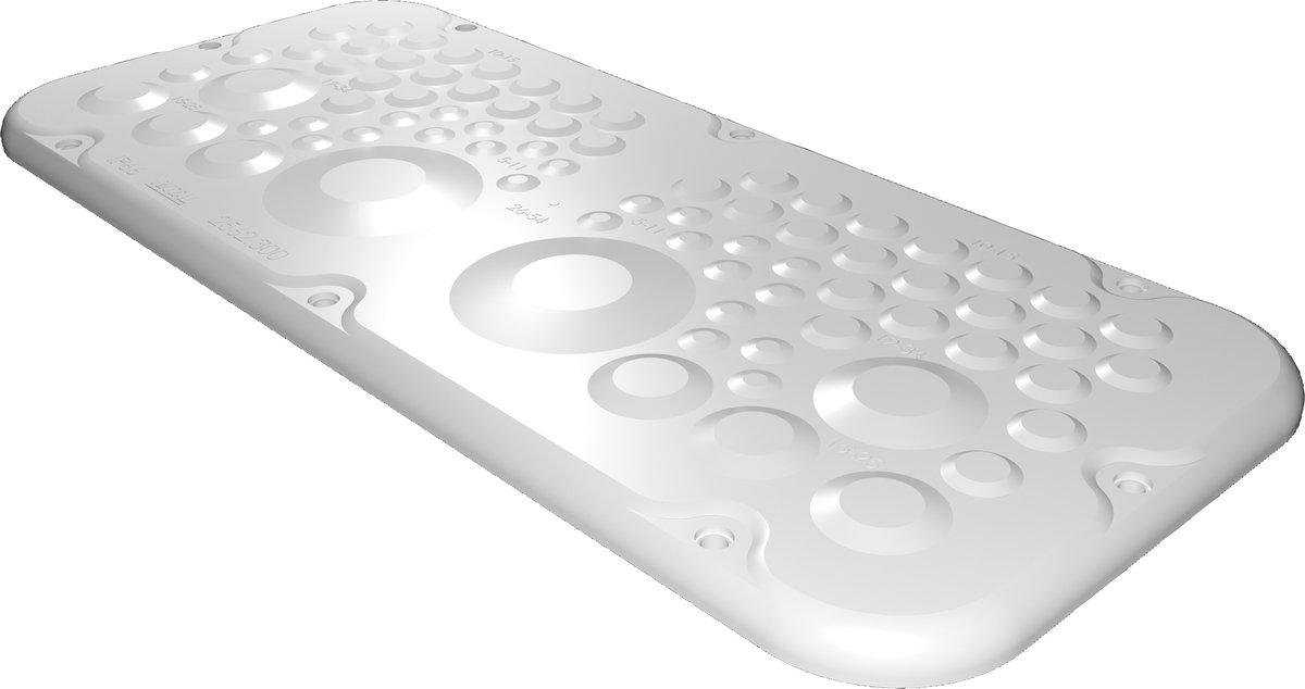 SZ Kunststoff-Flanschplatten für AX mit Membranen BT: 339x149 mm Größe 2