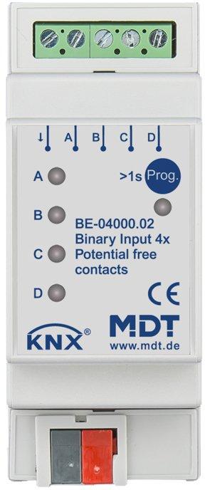 KNX Binäreingang 4-fach 2TE REG Ausführung potentialfrei