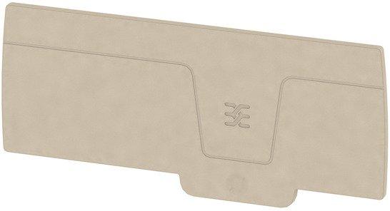 Abschlussplatte (Klemmen) 100.23 mm x 2.1 mm dunkelbeige