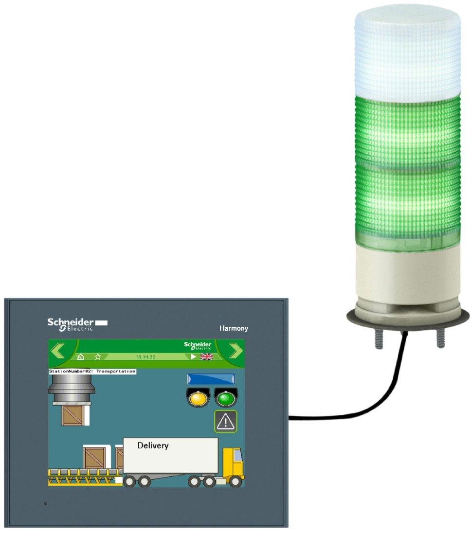Mehrfarbige vorkonfekt. USB-Signalsäulen 60mm fester/blinkender LED-Buzzer