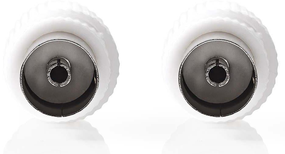 IEC (Koax)-Stecker Buchse - 2 Stück Weiß