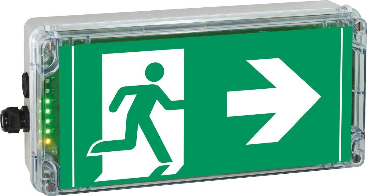 EXIT 2(ARROW 3 clock) PL acc.. ISO 7010