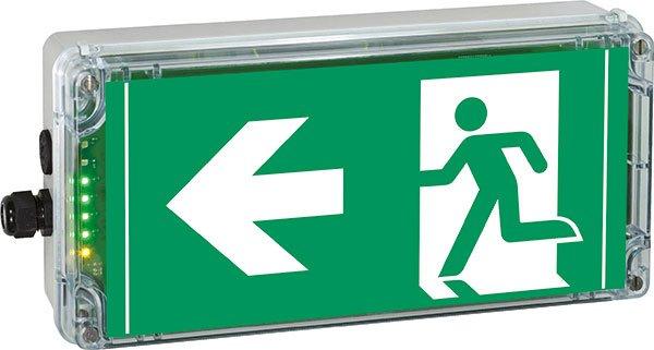EXIT2 N ARROW 9 oclock ISO 7010