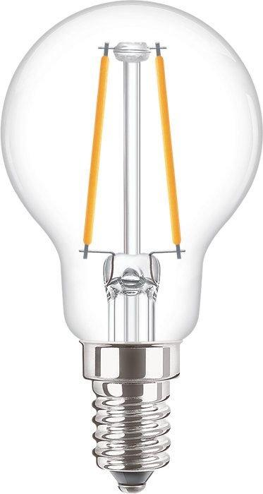 LED Tropfenlampe CorePro LEDluster P45 2W(=25W) 2700K 250lm E14 klar