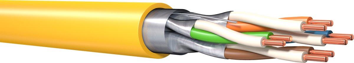 Datenkabel Kategorie 6A DCA gelb 1000m