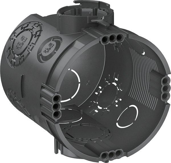 UP Geräte-Verbindungsdose DM 60mm H66mm PP tiefschwarz RAL9005