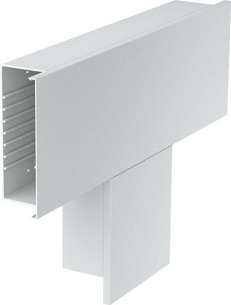 T-Stück 600x230x100mm PVC lichtgrau RAL7035