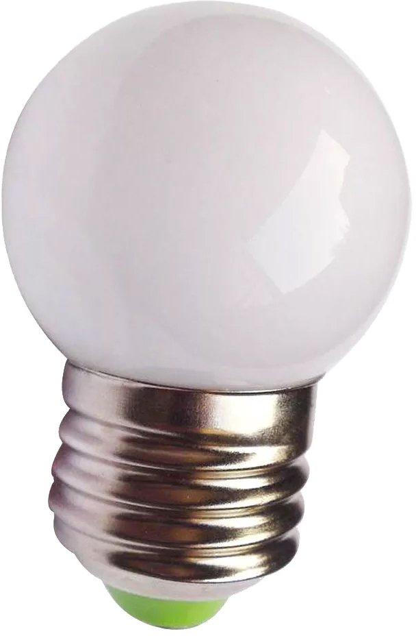LED Golfball E27 1W 230VAC 30lm 727 IP44 ND mattiert PF>0,7