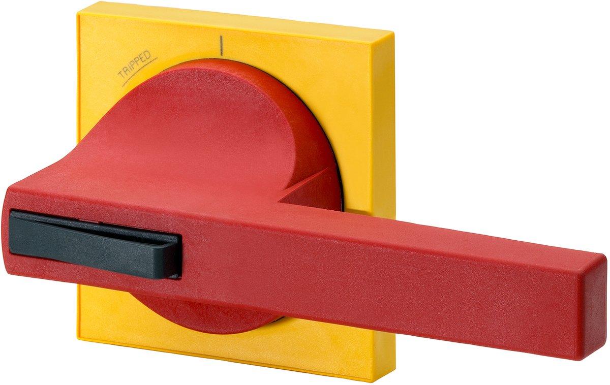 Handhabe 8UC7 mit Sichtblende Handhabe rot, Sichtblende gelb Ersatzteil für 8.