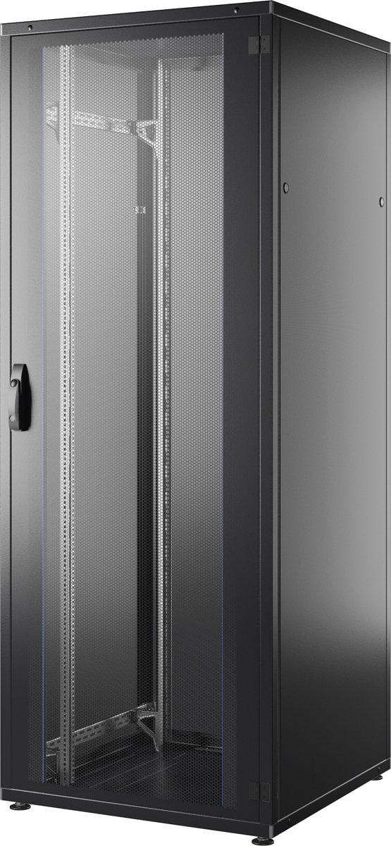 19 Zoll Netzwerkschrank PRO 42HE 800x800mm Front-/Rücktür/Glas/Stahl, 1-Teilig