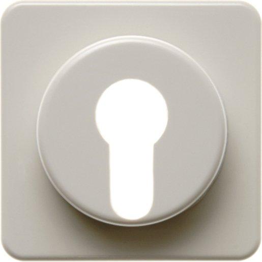 Zentralstück für Schlüsselschalter/-tast er wg Up IP44 weiß glänzend