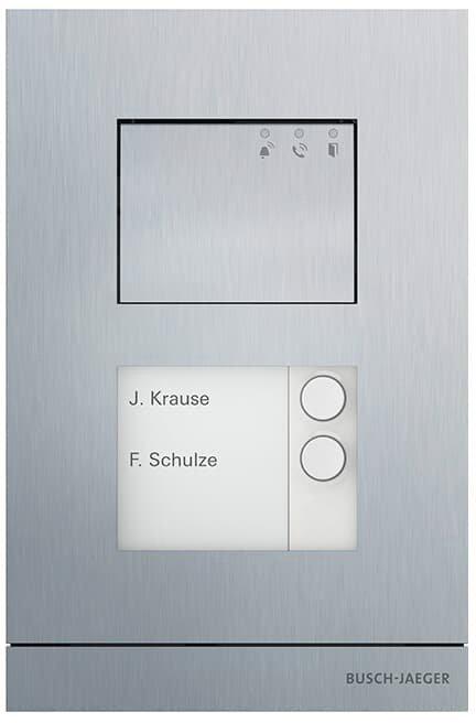 Außenstation Audio 2-fach aluminium - Busch-Welcome 2-Draht
